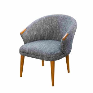 orange scallop chair